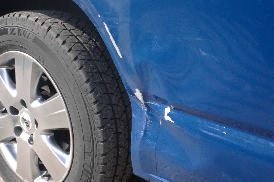 A typical repair that we specialise in fixing Photo of damaged panel